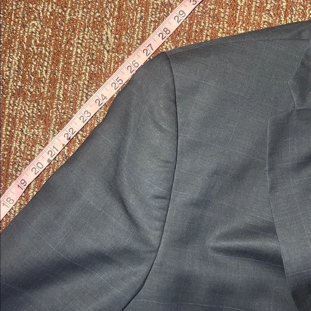 Ralph Lauren Navy Blazer muted plaid classic baby blazer lightweight plaid coat